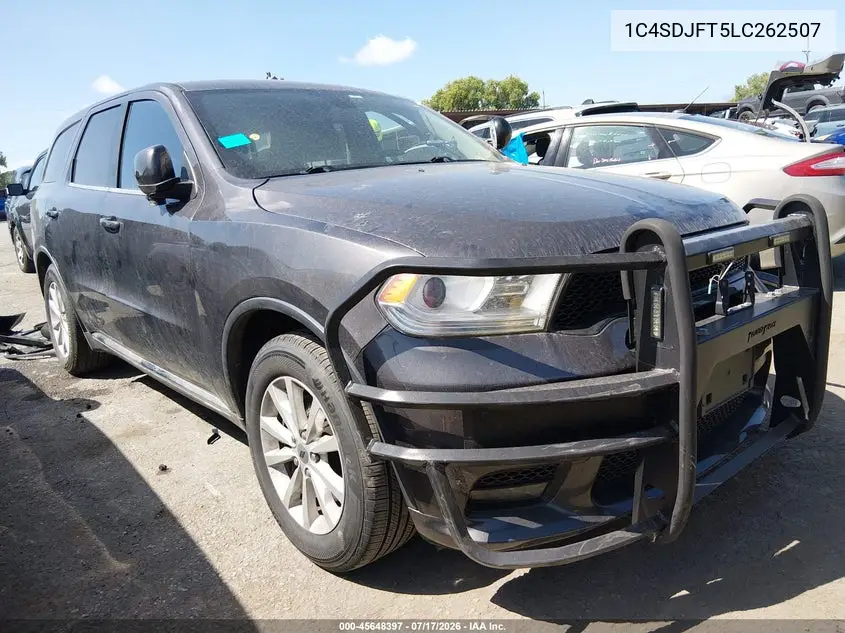 2020 Dodge Durango Pursuit Awd VIN: 1C4SDJFT5LC262507 Lot: 45648397
