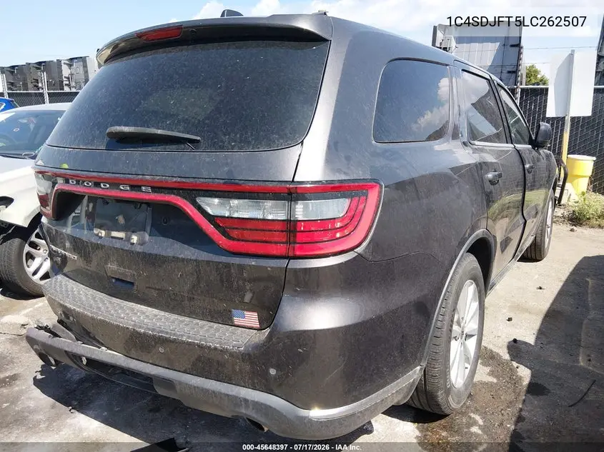 2020 Dodge Durango Pursuit Awd VIN: 1C4SDJFT5LC262507 Lot: 45648397