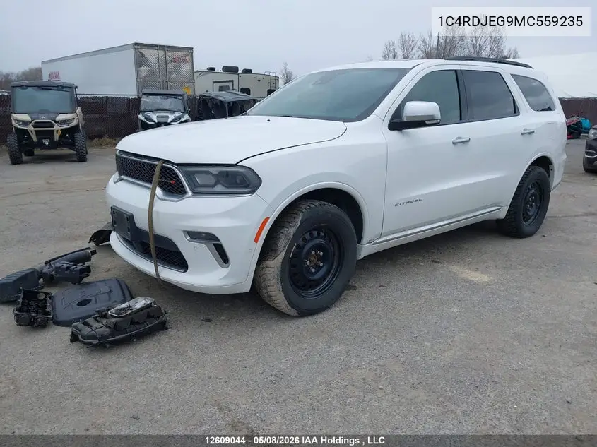 2021 Dodge Durango Citadel VIN: 1C4RDJEG9MC559235 Lot: 12609044