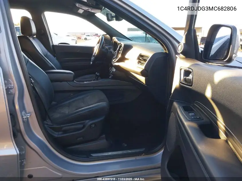 1C4RDJDG3MC682806 2021 Dodge Durango Gt Plus Awd