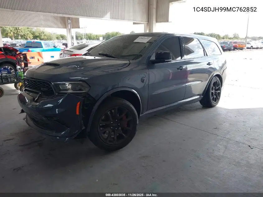 1C4SDJH99MC762852 2021 Dodge Durango Srt Hellcat Awd