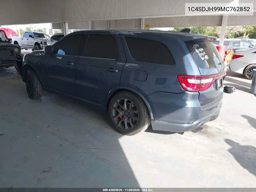 1C4SDJH99MC762852 2021 Dodge Durango Srt Hellcat Awd