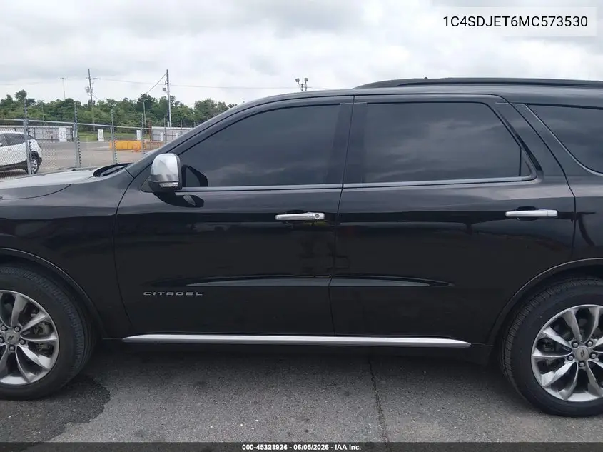 2021 Dodge Durango Citadel Awd VIN: 1C4SDJET6MC573530 Lot: 45321924