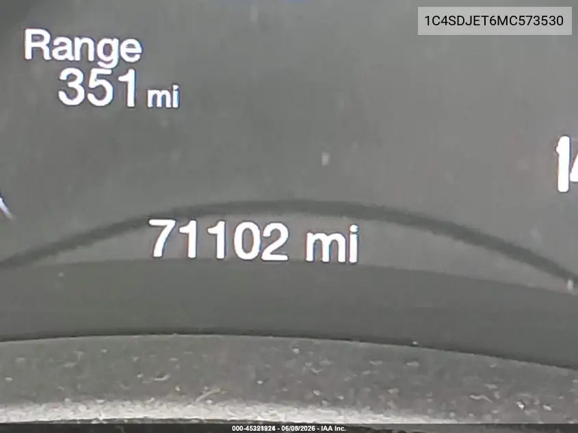 2021 Dodge Durango Citadel Awd VIN: 1C4SDJET6MC573530 Lot: 45321924