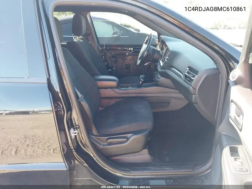 2021 Dodge Durango Sxt Plus Awd VIN: 1C4RDJAG8MC610861 Lot: 45441195
