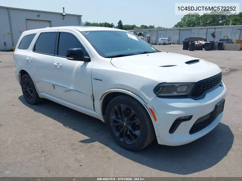 2021 Dodge Durango R/T VIN: 1C4SDJCT6MC572252 Lot: 45531010