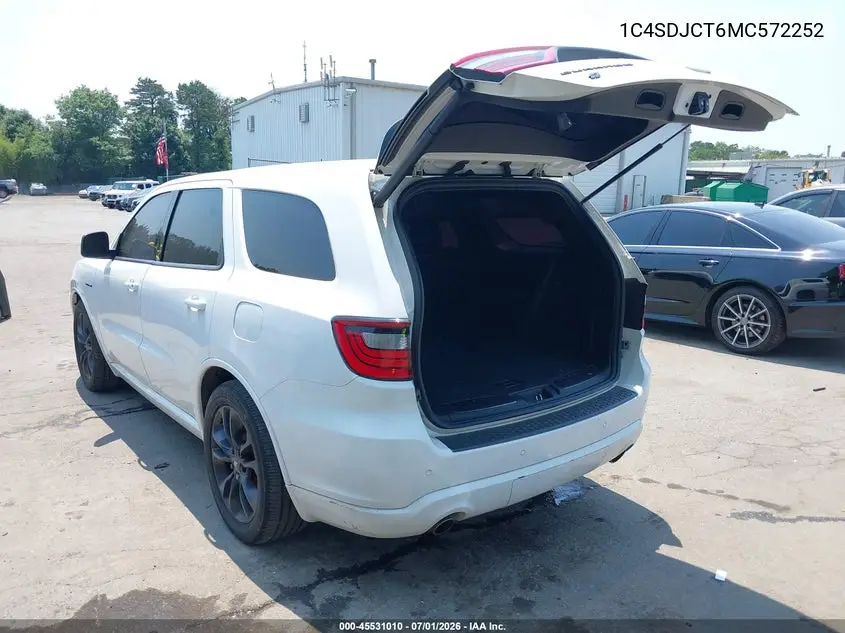 2021 Dodge Durango R/T VIN: 1C4SDJCT6MC572252 Lot: 45531010