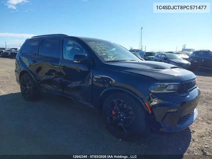 2023 Dodge Durango R/T Plus VIN: 1C4SDJCT8PC571477 Lot: 12642345x