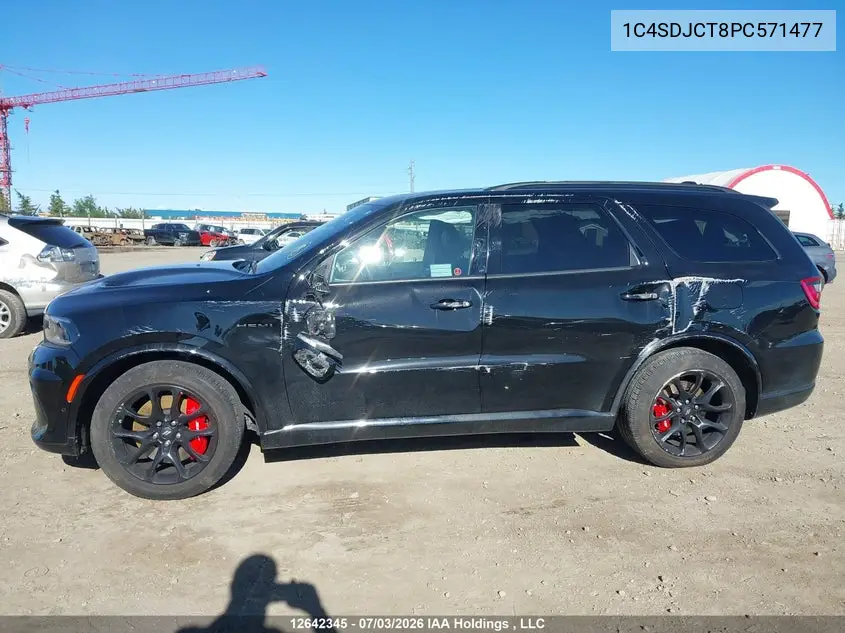 2023 Dodge Durango R/T Plus VIN: 1C4SDJCT8PC571477 Lot: 12642345x