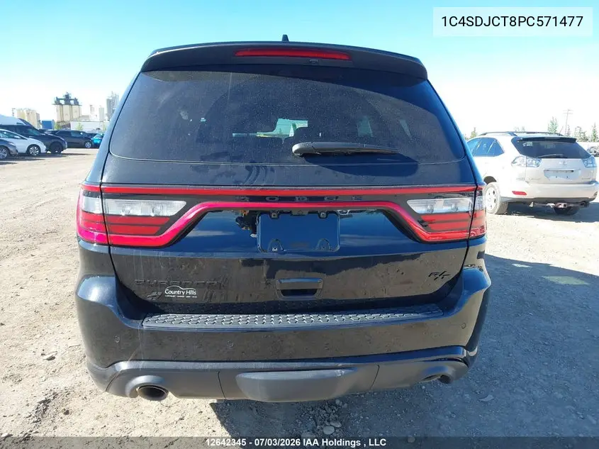 2023 Dodge Durango R/T Plus VIN: 1C4SDJCT8PC571477 Lot: 12642345x