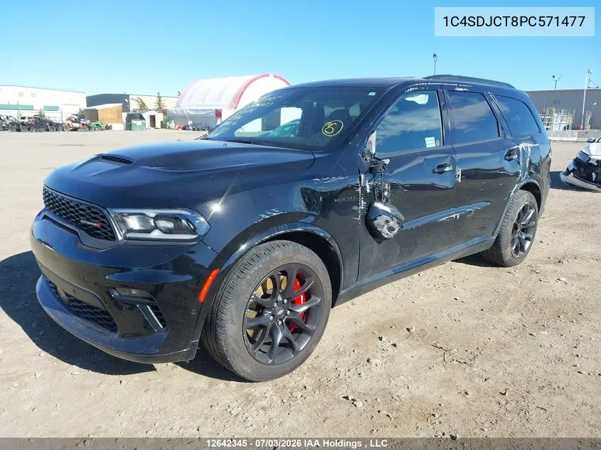 2023 Dodge Durango R/T Plus VIN: 1C4SDJCT8PC571477 Lot: 12642345x