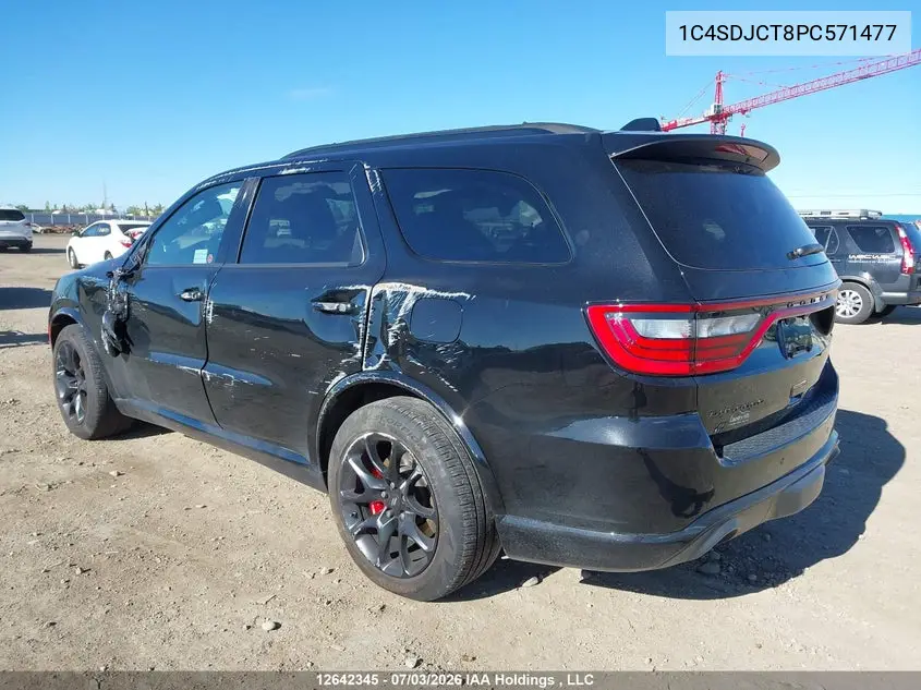 2023 Dodge Durango R/T Plus VIN: 1C4SDJCT8PC571477 Lot: 12642345x