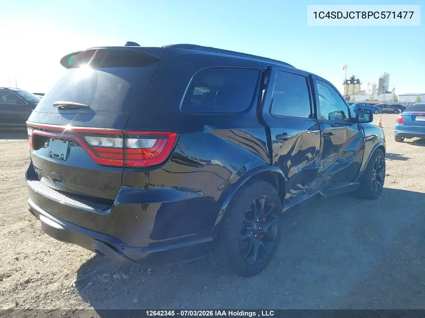 2023 Dodge Durango R/T Plus VIN: 1C4SDJCT8PC571477 Lot: 12642345x