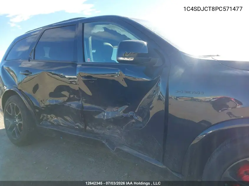 2023 Dodge Durango R/T Plus VIN: 1C4SDJCT8PC571477 Lot: 12642345x