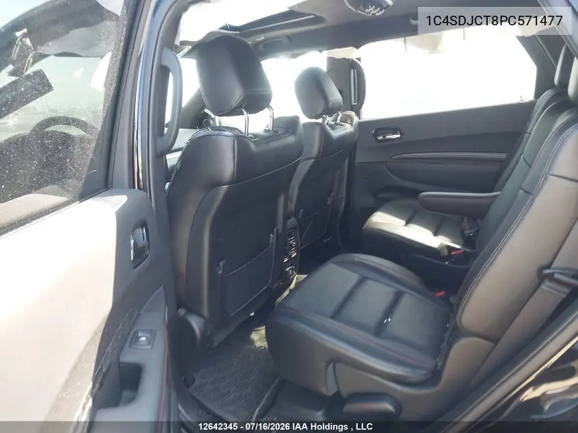 2023 Dodge Durango R/T Plus VIN: 1C4SDJCT8PC571477 Lot: 12642345x