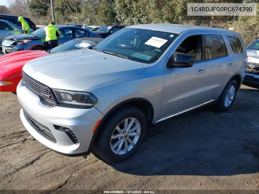 1C4RDJFG0PC674390 2023 Dodge Durango Pursuit Awd