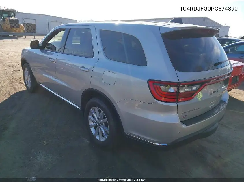 1C4RDJFG0PC674390 2023 Dodge Durango Pursuit Awd