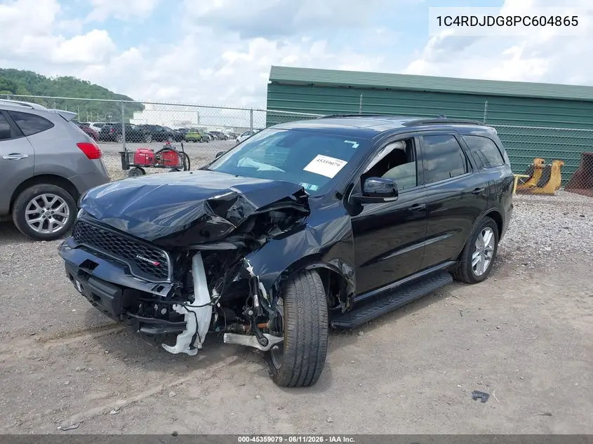2023 Dodge Durango Gt Premium Awd VIN: 1C4RDJDG8PC604865 Lot: 45359079