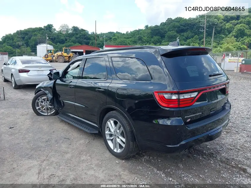 2023 Dodge Durango Gt Premium Awd VIN: 1C4RDJDG8PC604865 Lot: 45359079