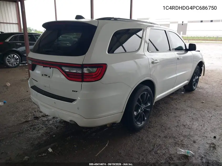 2023 Dodge Durango Gt Plus Rwd VIN: 1C4RDHDG4PC686750 Lot: 45414674