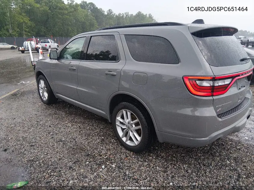 2023 Dodge Durango Gt Plus Awd VIN: 1C4RDJDG5PC651464 Lot: 45541922