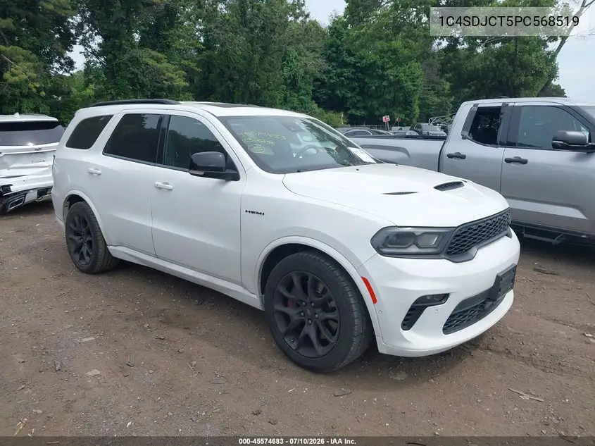 2023 Dodge Durango R/T Plus Awd VIN: 1C4SDJCT5PC568519 Lot: 45574683