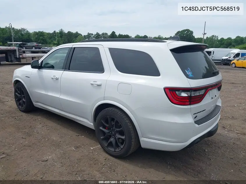2023 Dodge Durango R/T Plus Awd VIN: 1C4SDJCT5PC568519 Lot: 45574683
