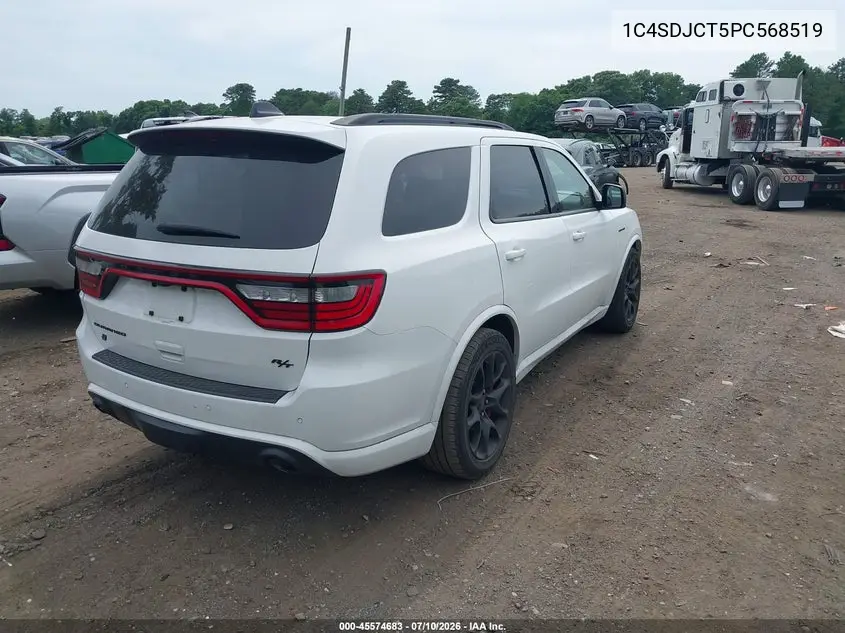 2023 Dodge Durango R/T Plus Awd VIN: 1C4SDJCT5PC568519 Lot: 45574683