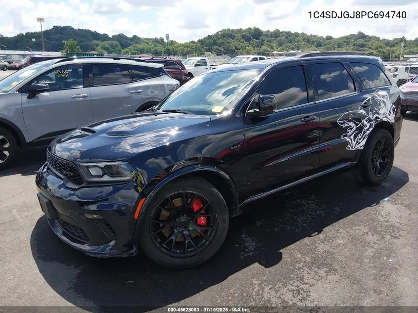 2023 Dodge Durango Srt 392 Plus Awd VIN: 1C4SDJGJ8PC694740 Lot: 45628083