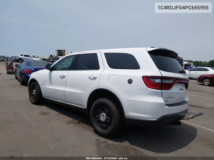 2023 Dodge Durango Pursuit Awd VIN: 1C4RDJFG4PC655955 Lot: 45632462