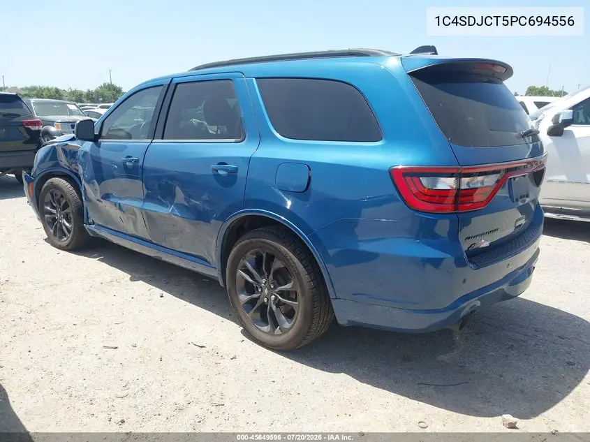 2023 Dodge Durango R/T Plus Awd VIN: 1C4SDJCT5PC694556 Lot: 45649596