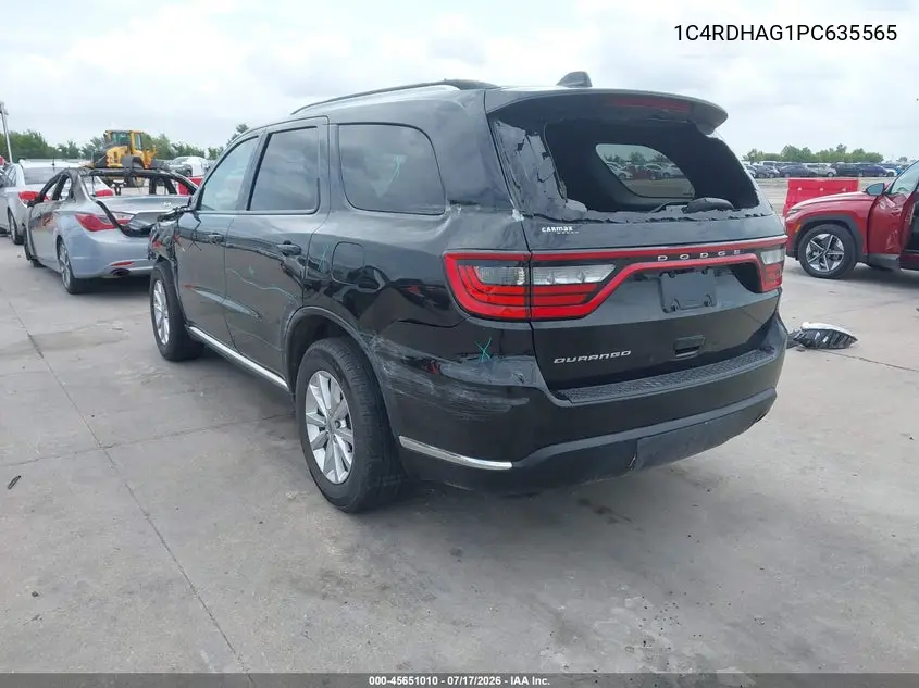 1C4RDHAG1PC635565 2023 Dodge Durango Sxt Rwd