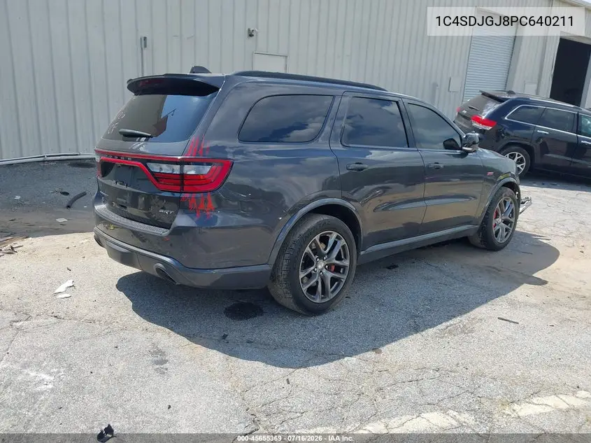 2023 Dodge Durango Srt 392 Premium Awd VIN: 1C4SDJGJ8PC640211 Lot: 45655369