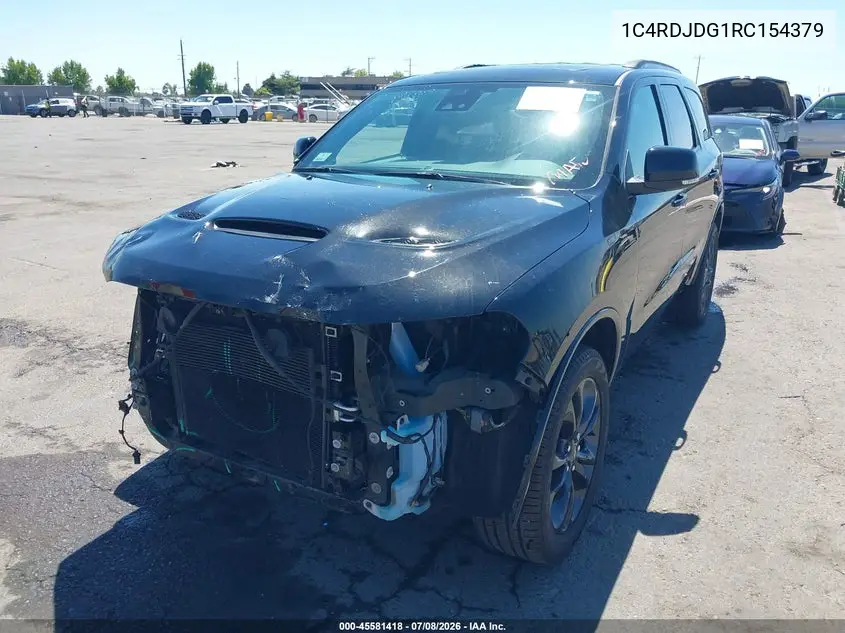2024 Dodge Durango Gt Plus Awd VIN: 1C4RDJDG1RC154379 Lot: 45581418