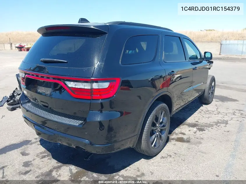 2024 Dodge Durango Gt Plus Awd VIN: 1C4RDJDG1RC154379 Lot: 45581418