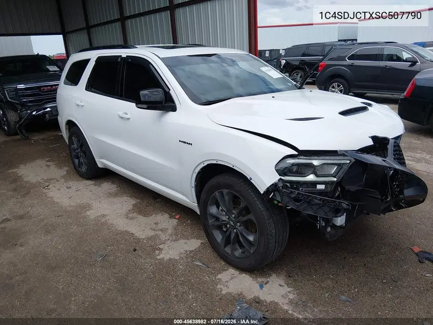 2025 Dodge Durango R/T Plus Awd VIN: 1C4SDJCTXSC507790 Lot: 45638982