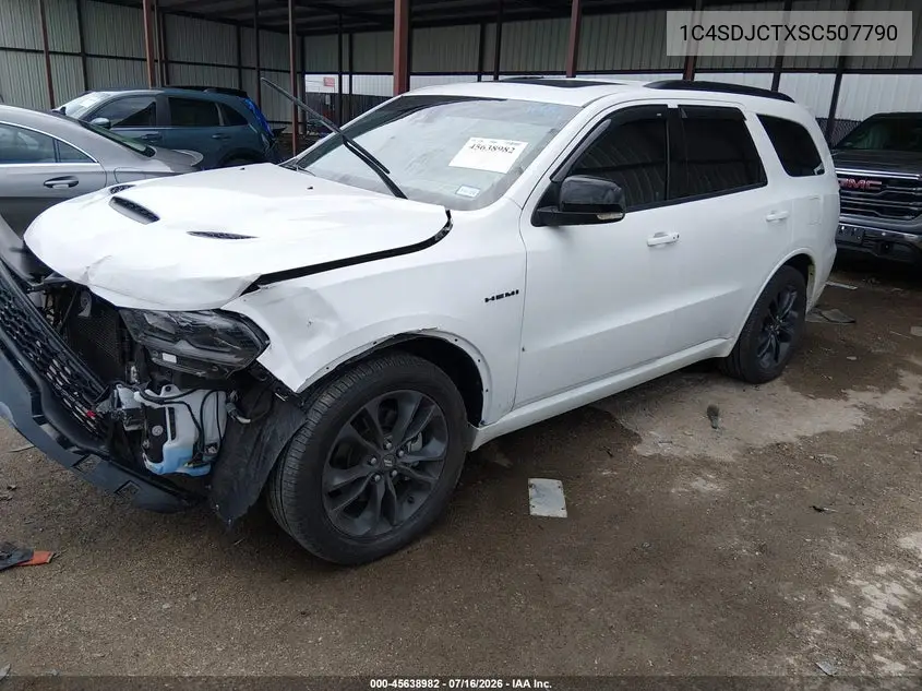 2025 Dodge Durango R/T Plus Awd VIN: 1C4SDJCTXSC507790 Lot: 45638982