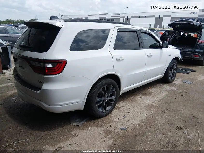 2025 Dodge Durango R/T Plus Awd VIN: 1C4SDJCTXSC507790 Lot: 45638982