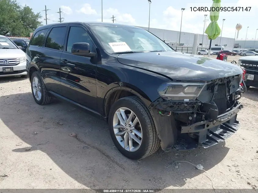 2025 Dodge Durango Gt Awd VIN: 1C4RDJDG9SC547147 Lot: 45661114