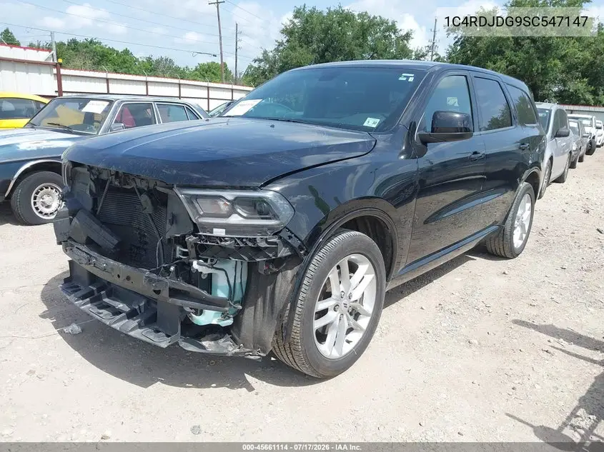 2025 Dodge Durango Gt Awd VIN: 1C4RDJDG9SC547147 Lot: 45661114