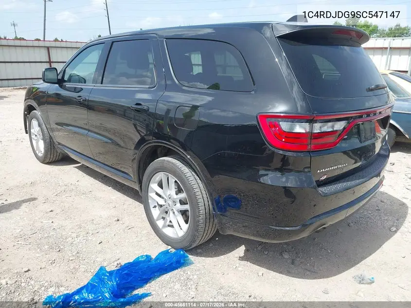 2025 Dodge Durango Gt Awd VIN: 1C4RDJDG9SC547147 Lot: 45661114