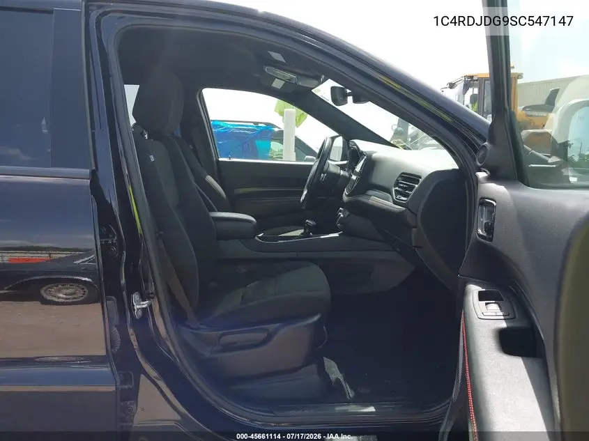 2025 Dodge Durango Gt Awd VIN: 1C4RDJDG9SC547147 Lot: 45661114
