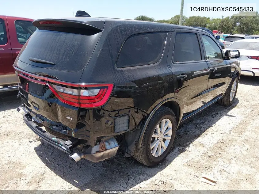 2025 Dodge Durango Gt Rwd VIN: 1C4RDHDGXSC545433 Lot: 45666225