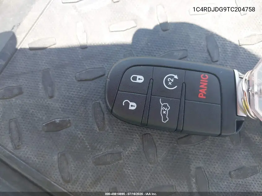 2026 Dodge Durango Gt Awd VIN: 1C4RDJDG9TC204758 Lot: 45610895