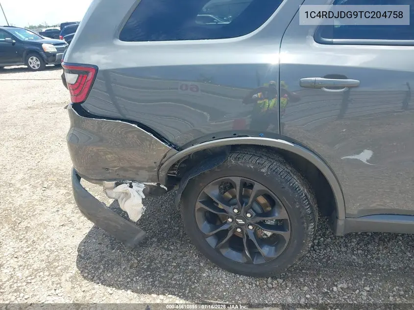 2026 Dodge Durango Gt Awd VIN: 1C4RDJDG9TC204758 Lot: 45610895
