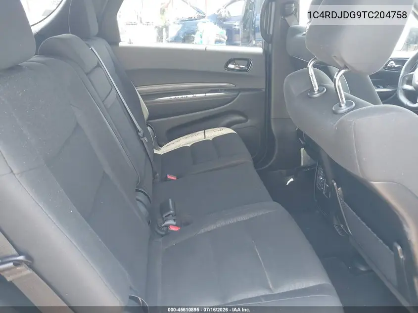 2026 Dodge Durango Gt Awd VIN: 1C4RDJDG9TC204758 Lot: 45610895