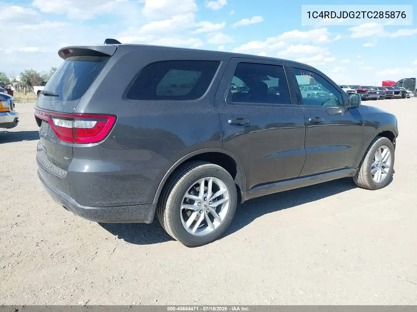 2026 Dodge Durango Gt Awd VIN: 1C4RDJDG2TC285876 Lot: 45664471