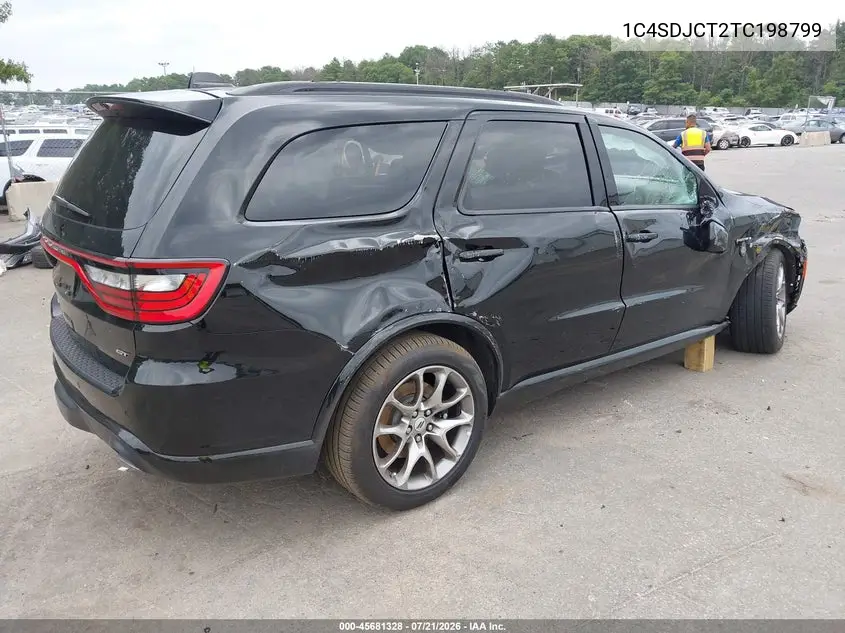 2026 Dodge Durango Gt Plus Awd Hemi V8 VIN: 1C4SDJCT2TC198799 Lot: 45681328