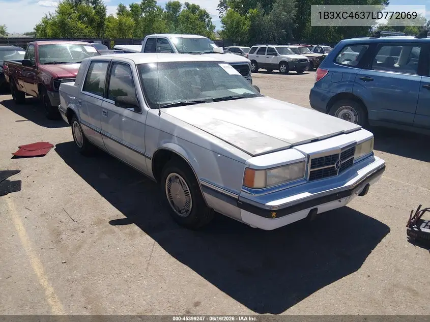 1990 Dodge Dynasty VIN: 1B3XC4637LD772069 Lot: 45399247