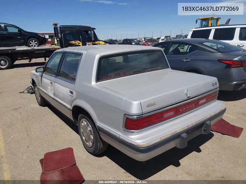 1990 Dodge Dynasty VIN: 1B3XC4637LD772069 Lot: 45399247